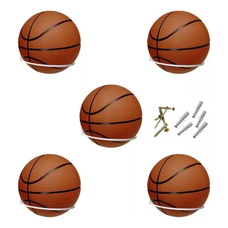 3x Kit05 Suporte Bola Futebol Basquete Vôlei +parafusos Buch