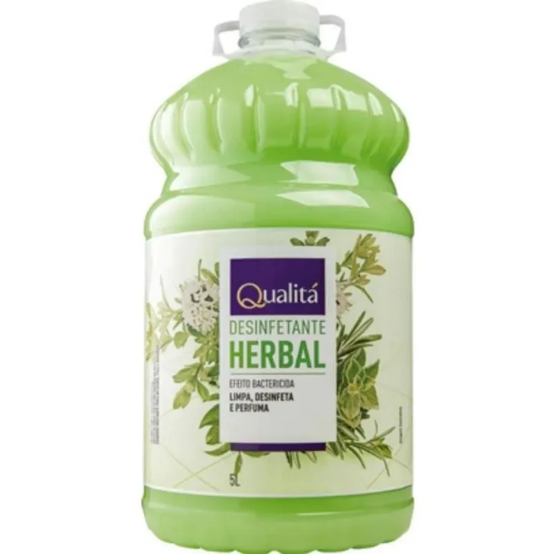 5x Desinfetante Qualitá Herbal 5 Litros