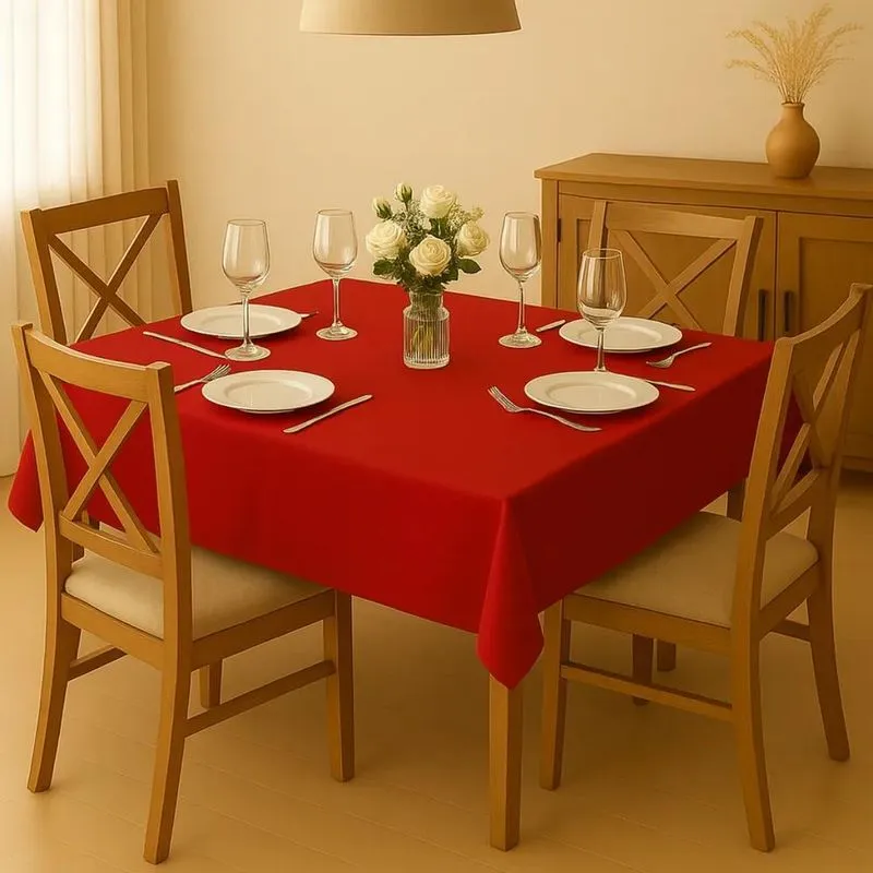 10x Toalha De Mesa Oxford 1,40m X 1,40m Quadrada 4 Lugares