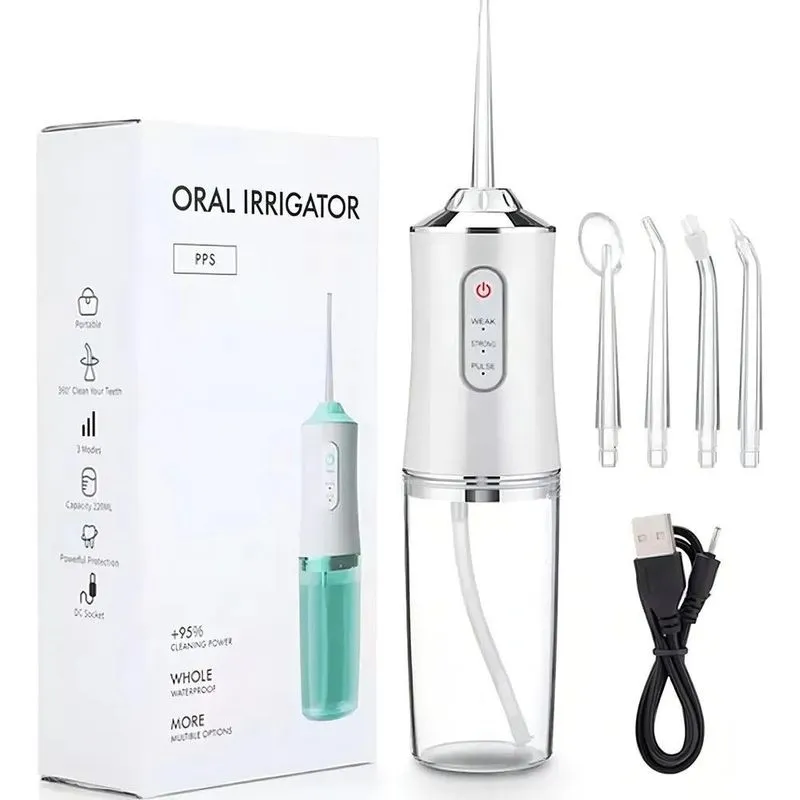 Irrigador Elétrico Jato Dágua Limpador Dental Dentes Branco