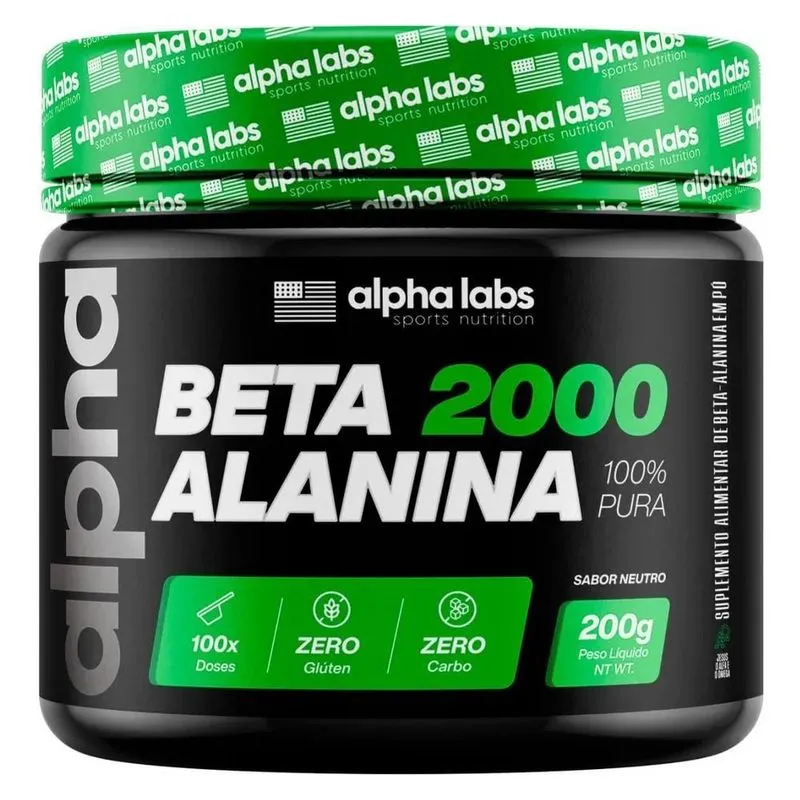 Betalanima Vitamina Pre Treino Sem Cafeína 100% Pura Alanine