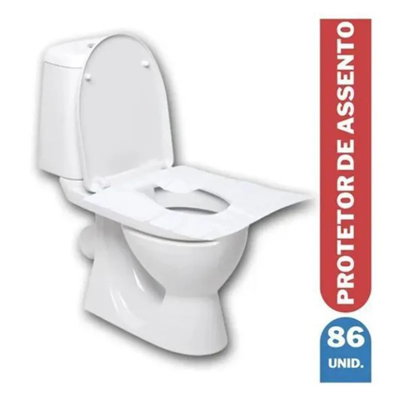 5x 86 Protetores De Vaso Sanitario Universal Descartavel C/