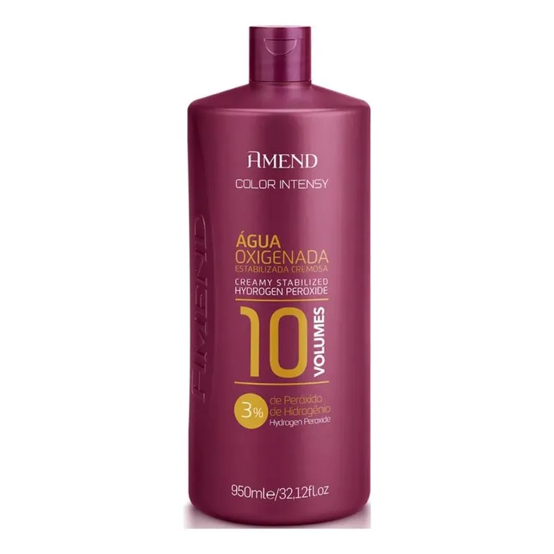 3x Agua Oxigenada Cremosa Color Intensy 10 Vol 950ml Amend