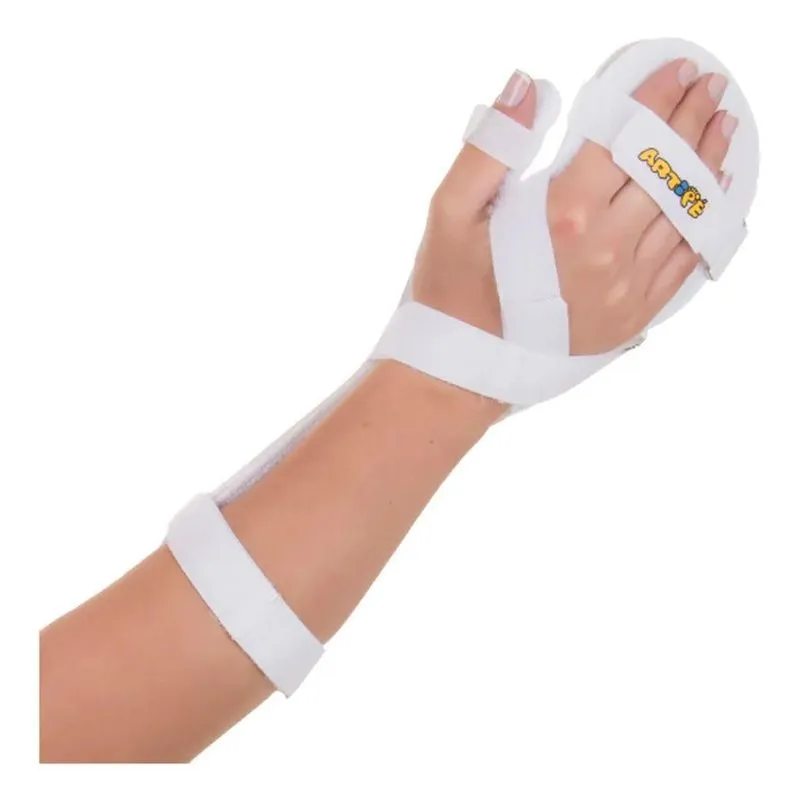 3x Ortese Tala De Pvc Para Punho, Mãos E Dedos Adulto Branco