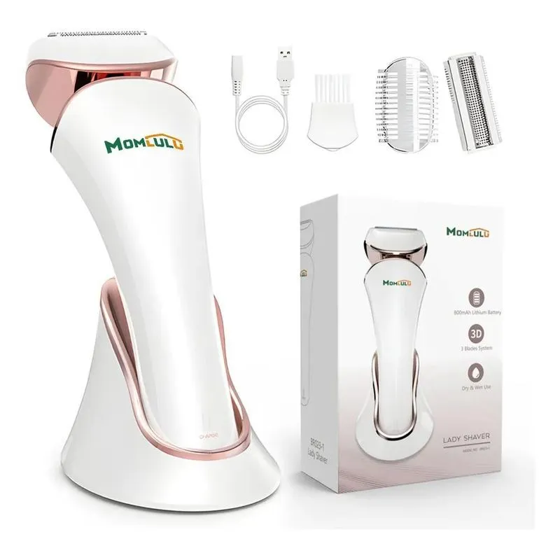 10x Momlulu 3 Em 1 Depilador Elétrico Feminino Usb Sem Fio
