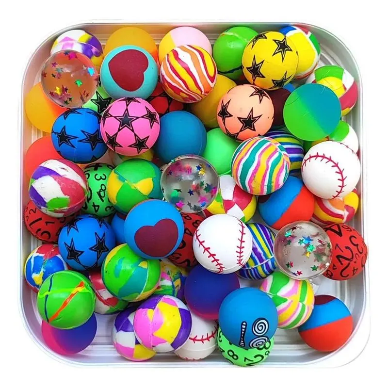 10x Pacote Com 50 Bolinhas Pula Pula 27mm Premium Mix