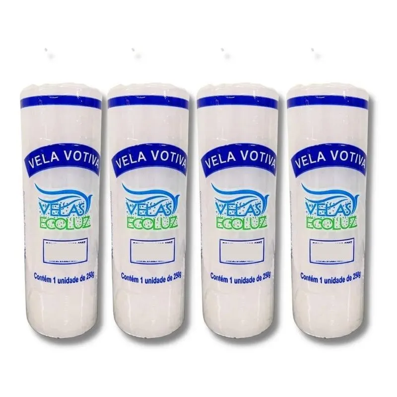 10x Kit 4 Vela Sete Dias Colorido Vela 7 Dias Branca E Bico