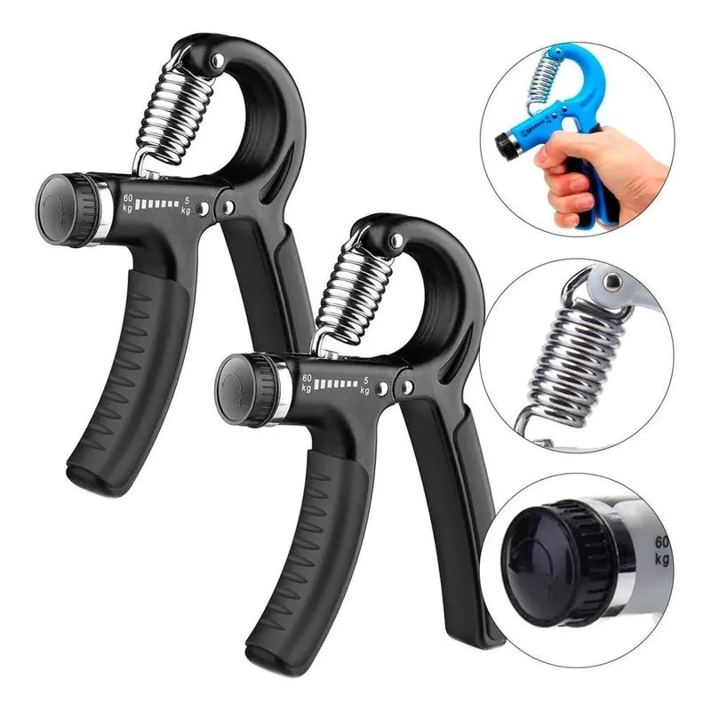 10x Kit 2 Flexor Dedos Hand Grip Força Fisioterapia Reabili