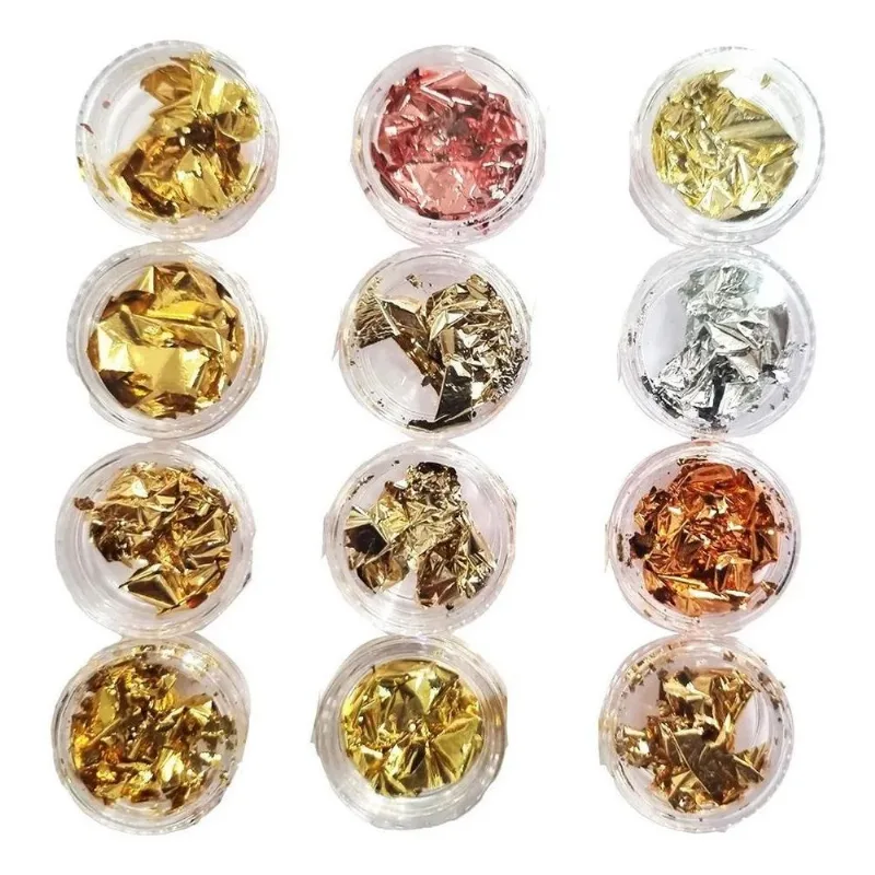12un Folhas De Ouro Colorida Para Encapsular Cor Hs-519