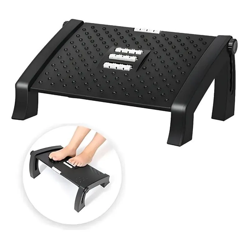 Apoio Ergonômico Para Pés Com Massageador Escritório Moderno