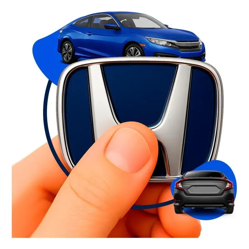 Emblema Volante Honda: Civic, Fit, Hr-v, Cr-v - Fundo Azul