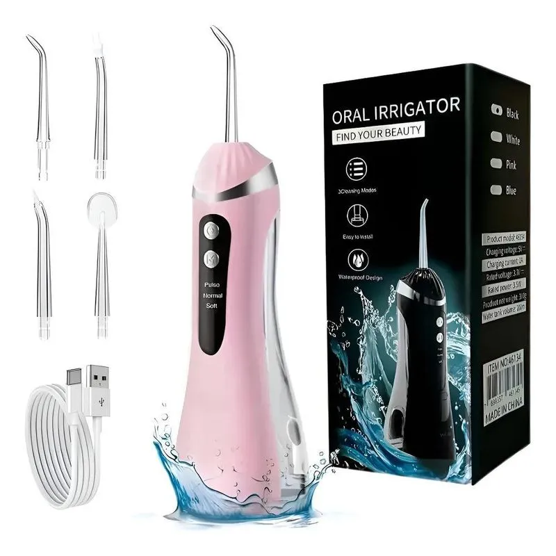 Irrigador Oral Portátil Premium 4 Bicos - Branco 127/220v