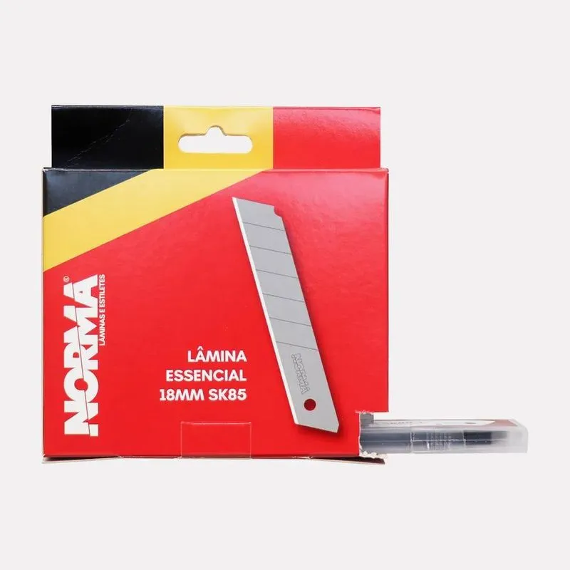 3x Kit 100 Laminas 18mm Para Estilete Norma Caixa Fechada