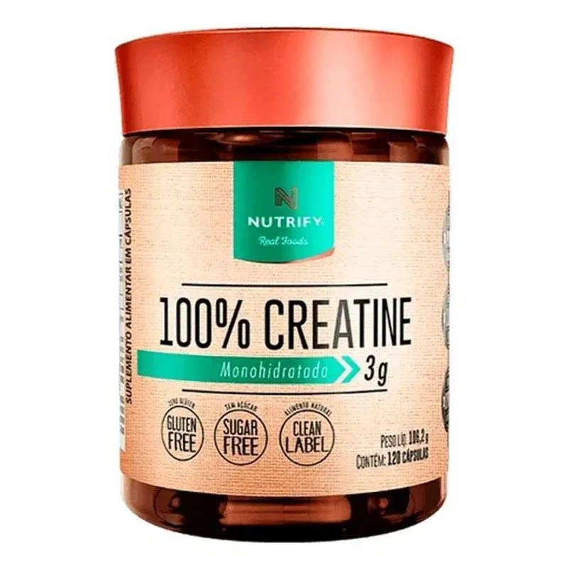 10x Creatine Creatina 100% Monohidratada 120 Cápsulas Nutri
