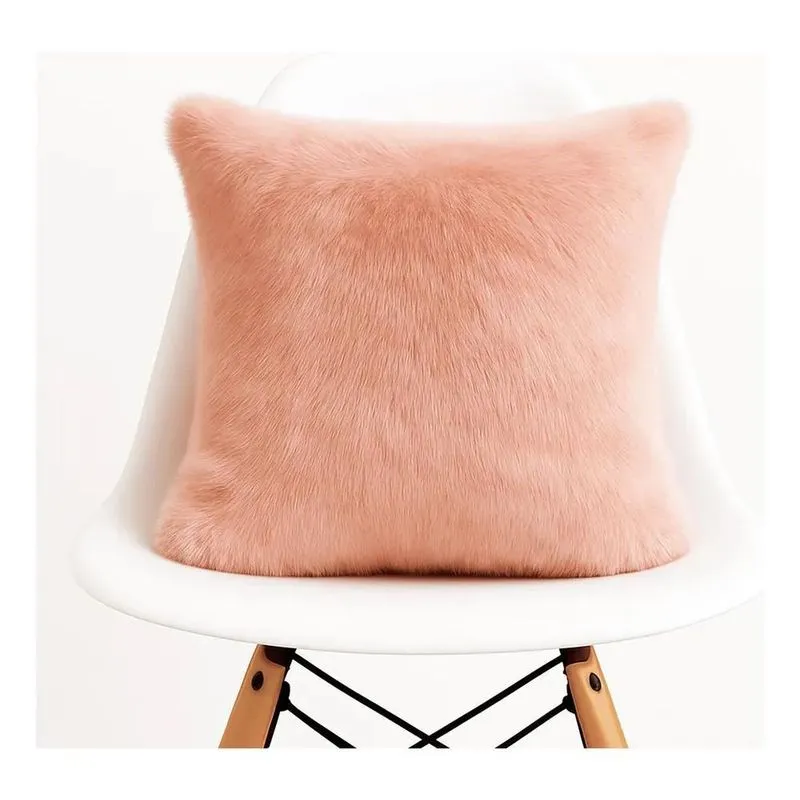 10x Capas De Almofadas De Pelucia Pelo Curto Luxo 40x40 Rose