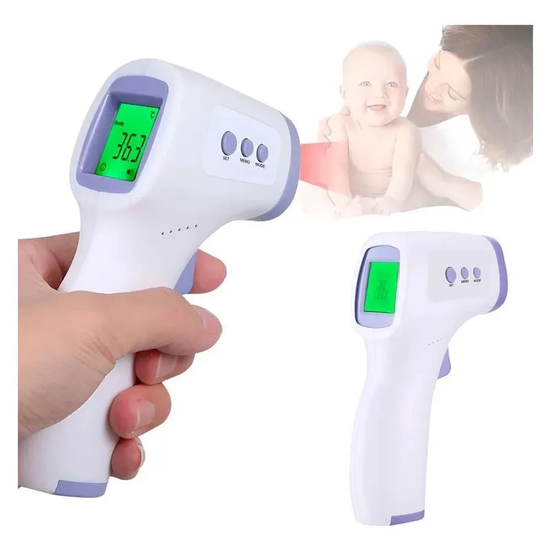 5x Termometro Digital Laser Infravermelho Testa Medicao Febr