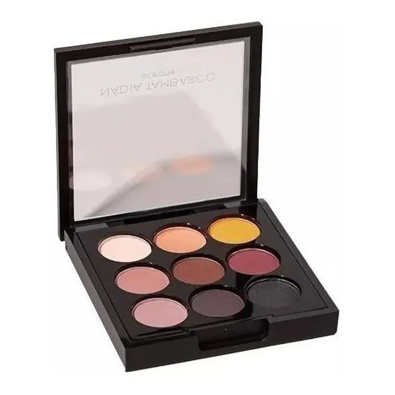 5x Paleta De Sombras Nádia Tambasco To Go Matte Com 9 Tons N