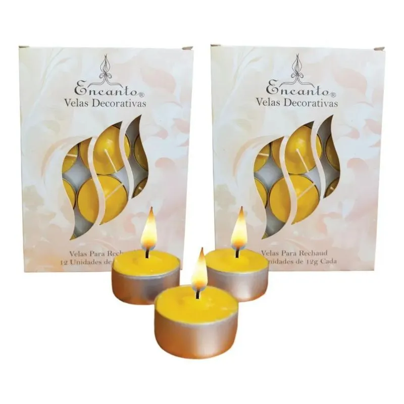 2x Velas Citronela Aromáticas Rechaud 24 Unidades Recho Enca