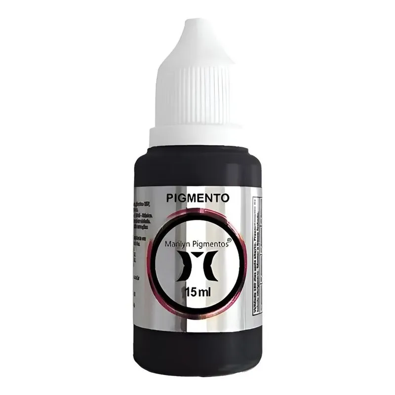 Pigmento Marilyn 15ml: Cores Vibrantes E Segur - Preto Black