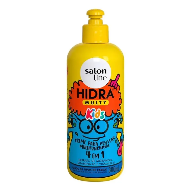 10x Creme Para Pentear Multi Hidra Multy Kids 300ml Salon L