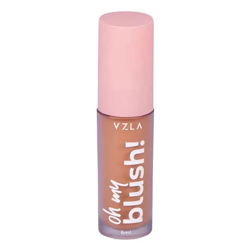 Blush Líquido Vizzela Oh My Blush: Cor Natural - Peach Glow