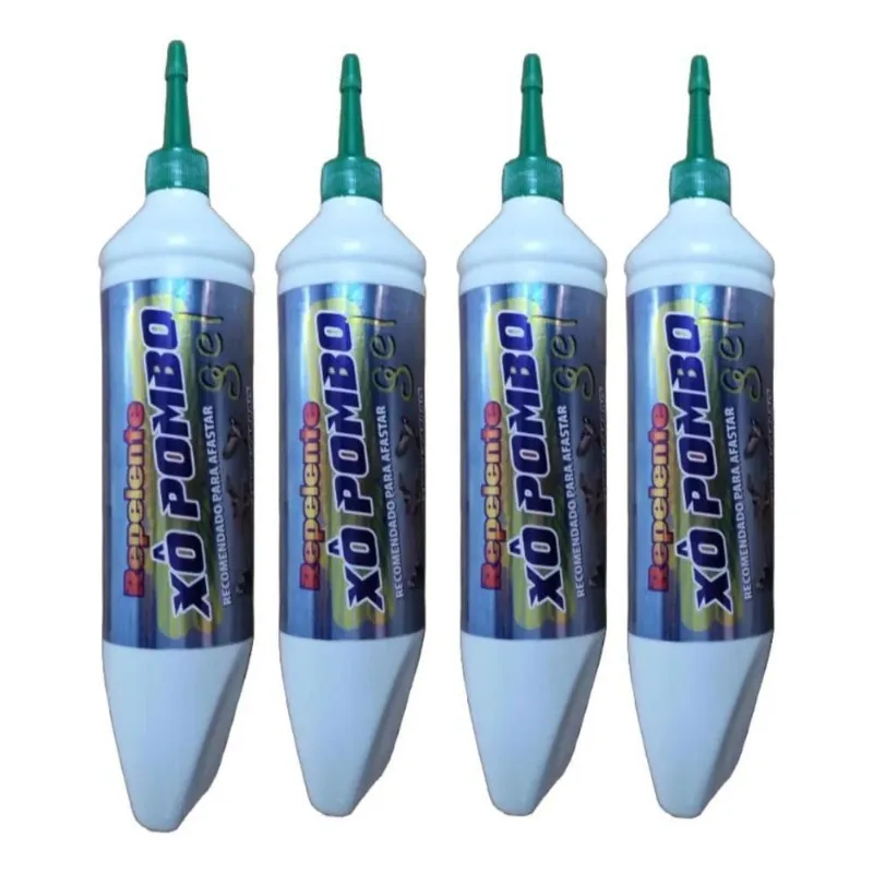 Kit 4 Xo Pombo Gel Repelente Afasta Morcegos E Pardais 250g