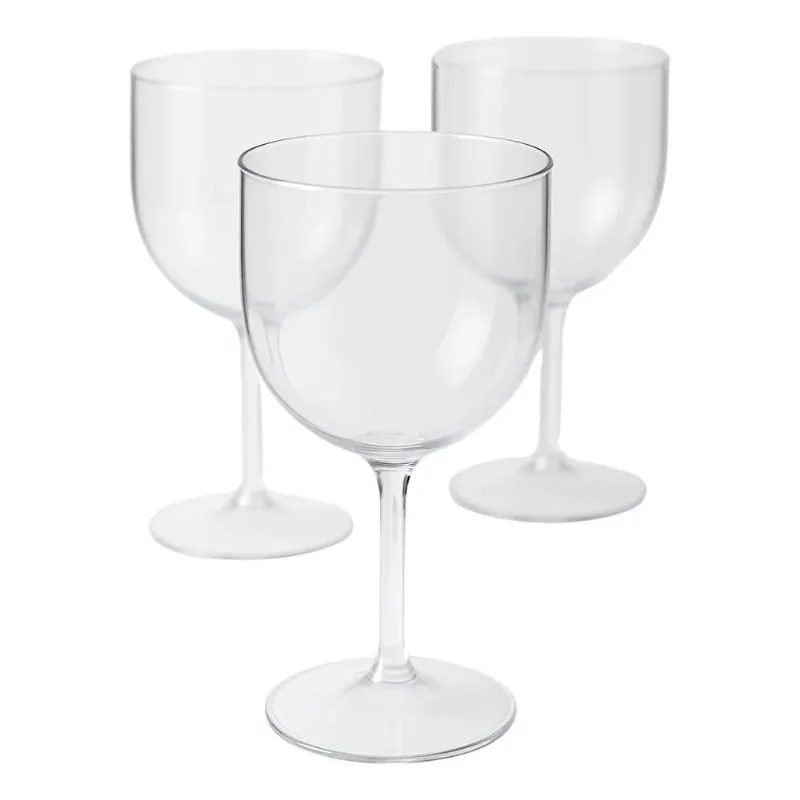 20 Taça Gin Acrílico 450ml Cor Transparente