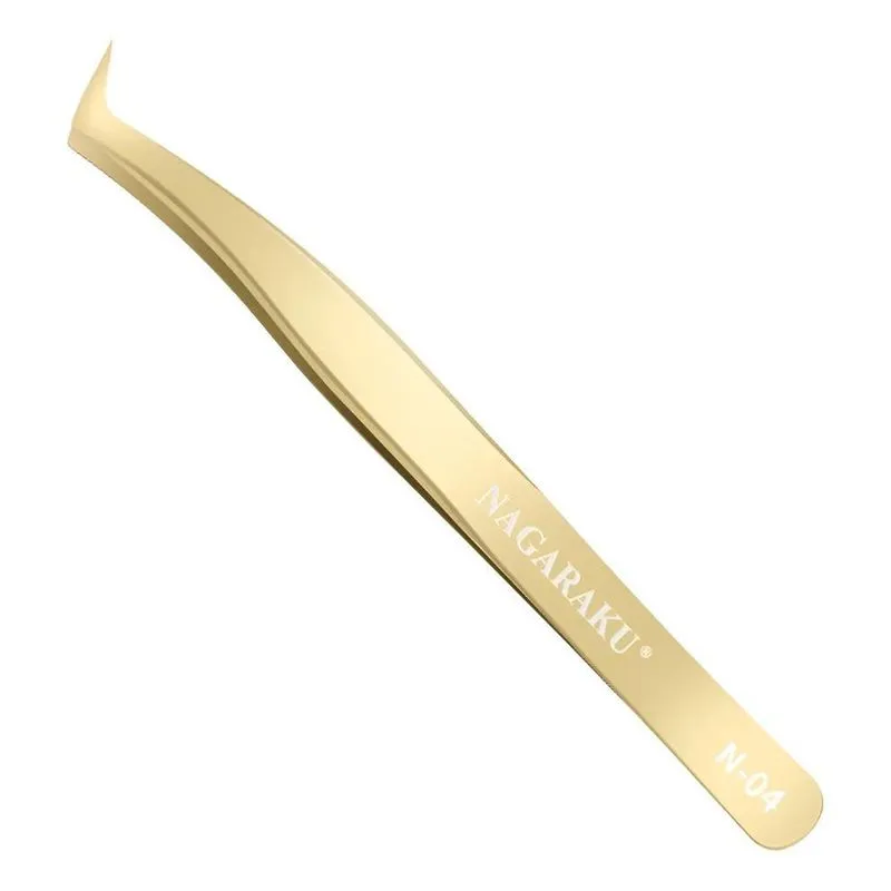 Pinça Nagaraku Dourada: Precisão Extra Para Cíl - Pinça N-04