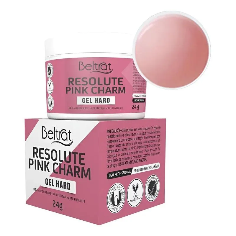 Gel Unhas Beltrat Autonivelante 24g: Alongament - Pink Charm