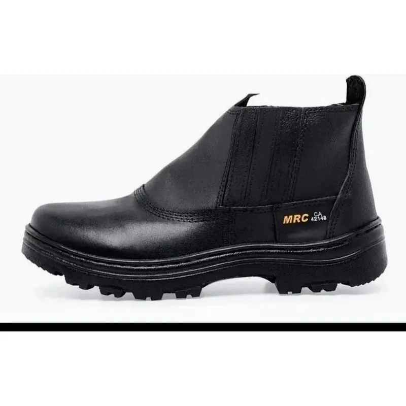 Bota Segurança Couro Bico Pvc: Conforto Anti-i - Preto 38 Br