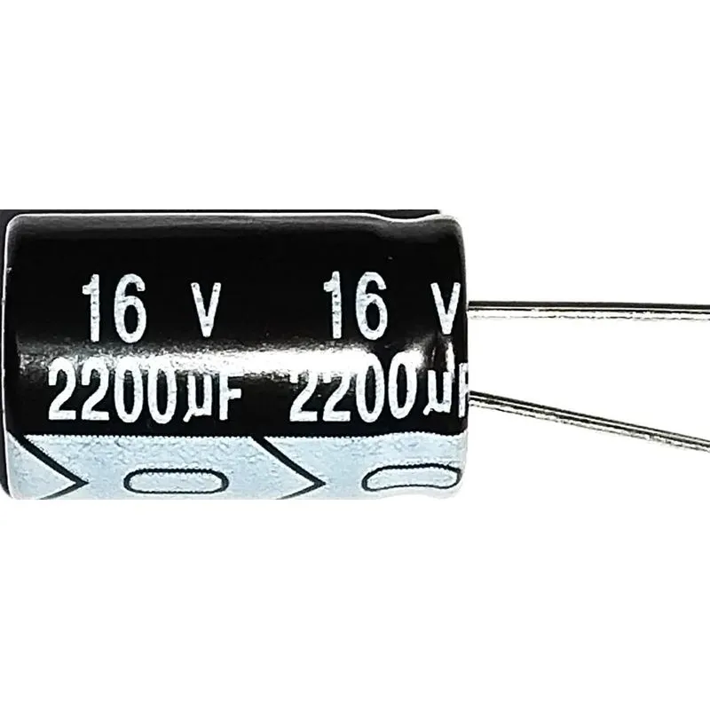10x Capacitor Eletrolítico 2200uf X 16v 105 Kit Com 10 Peç
