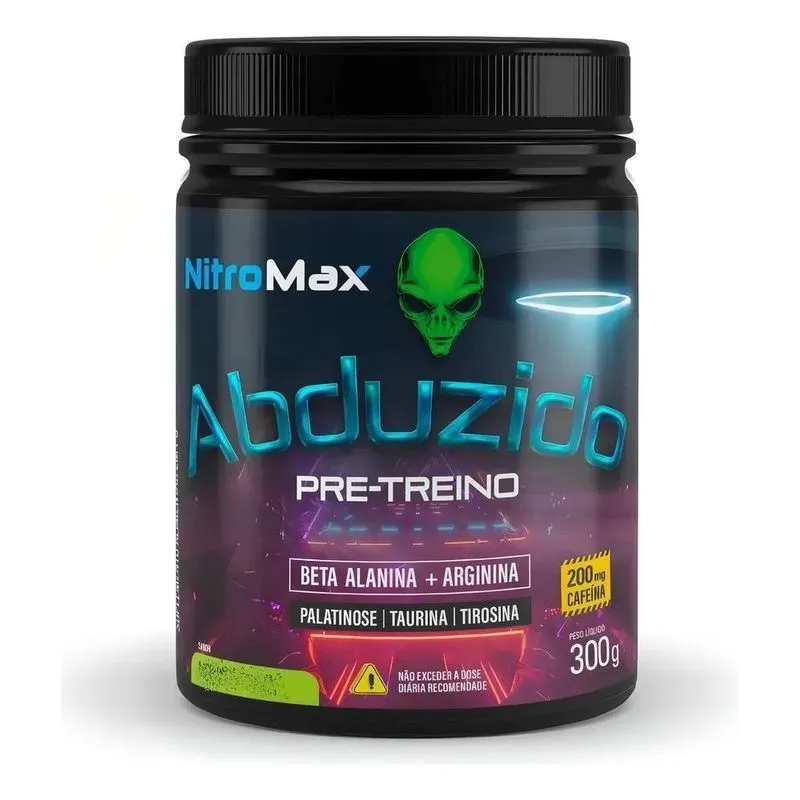 3x Abduzido Pre Treino Nitro Max Limonada Suica 300g