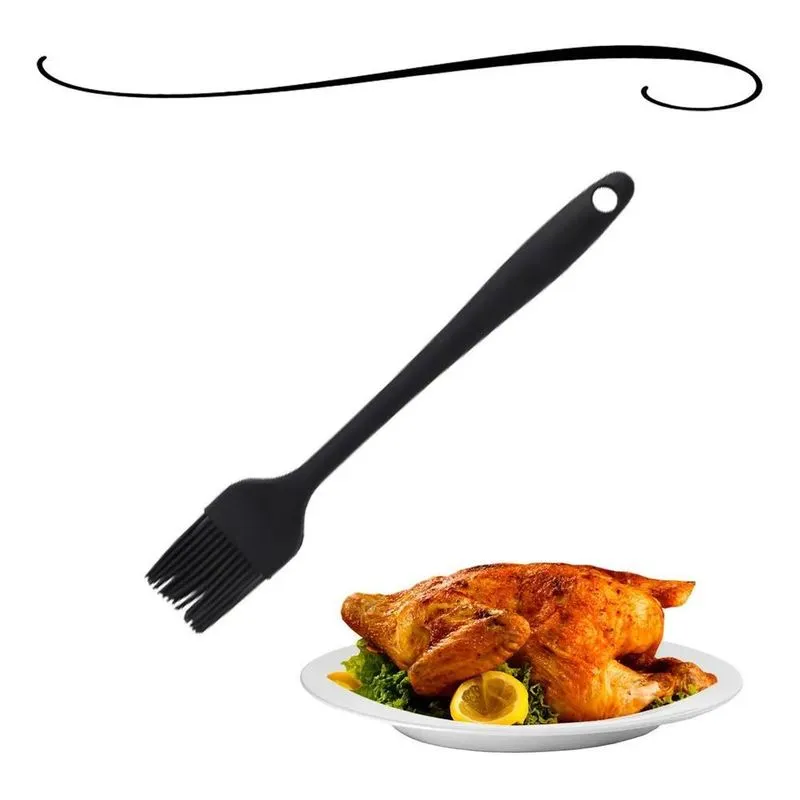 2x Pincel Culinário De Silicone Untar Forma Frigideira Cozin