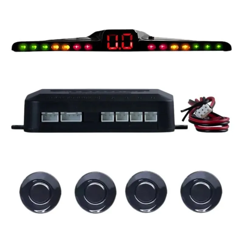 Sensor Estacionamento Universal: Ré Segura Com - Preto Fosco