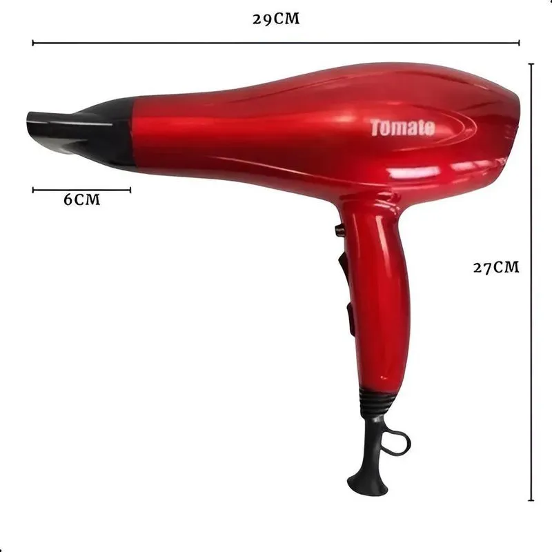 Secador De Cabelo Profissional Tomate 2000w Cor Vermelho