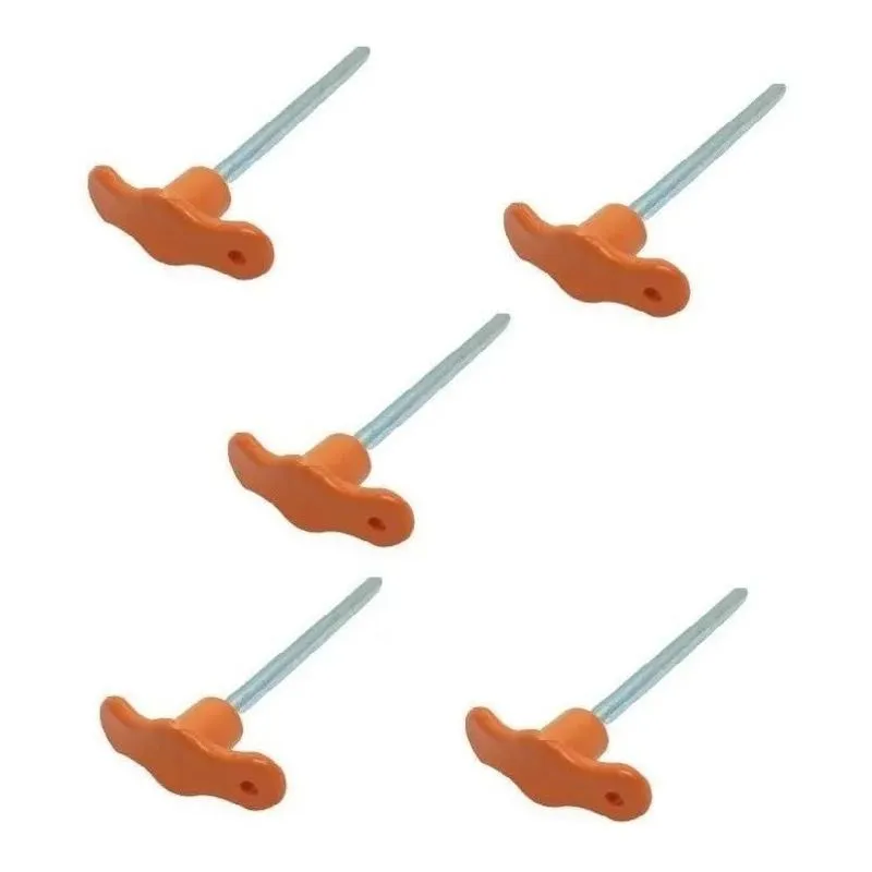 5x 5 Pino De Carga Tijolinho 5/16 Para Academia Musculação