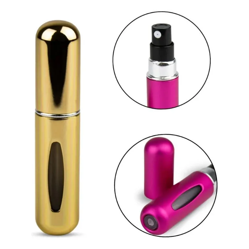 10x Porta Perfumes Mini Frasco Spray Recarregável Portátil