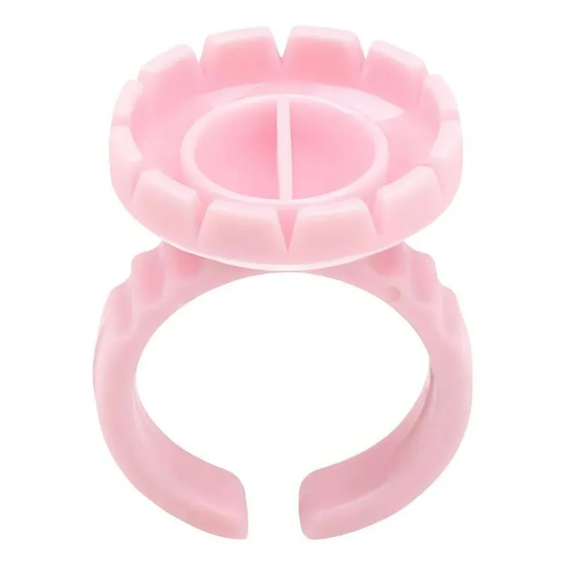 Anel Porta Cola Flor Suporte Cílios Extensão Alongamento Cor