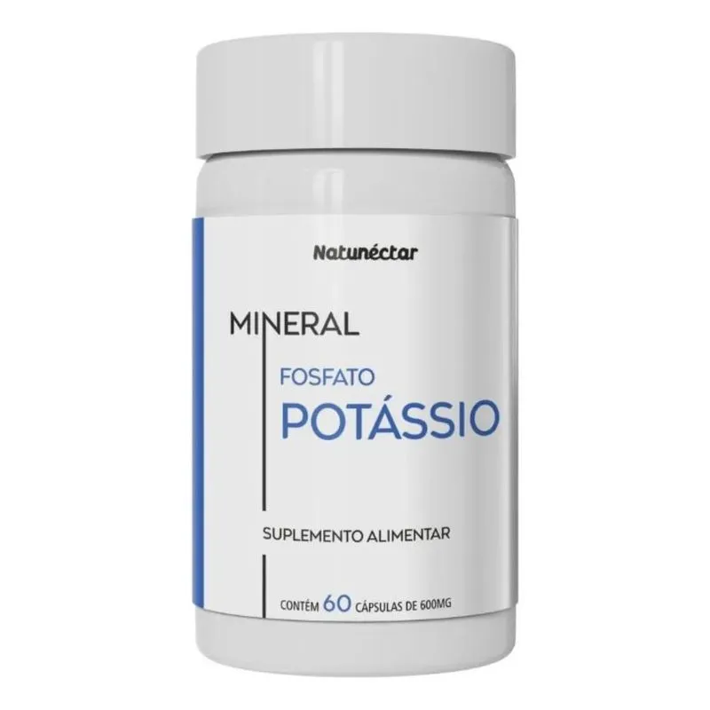 10x Potassio Quelato 500mg 60 Cápsulas - Natunéctar