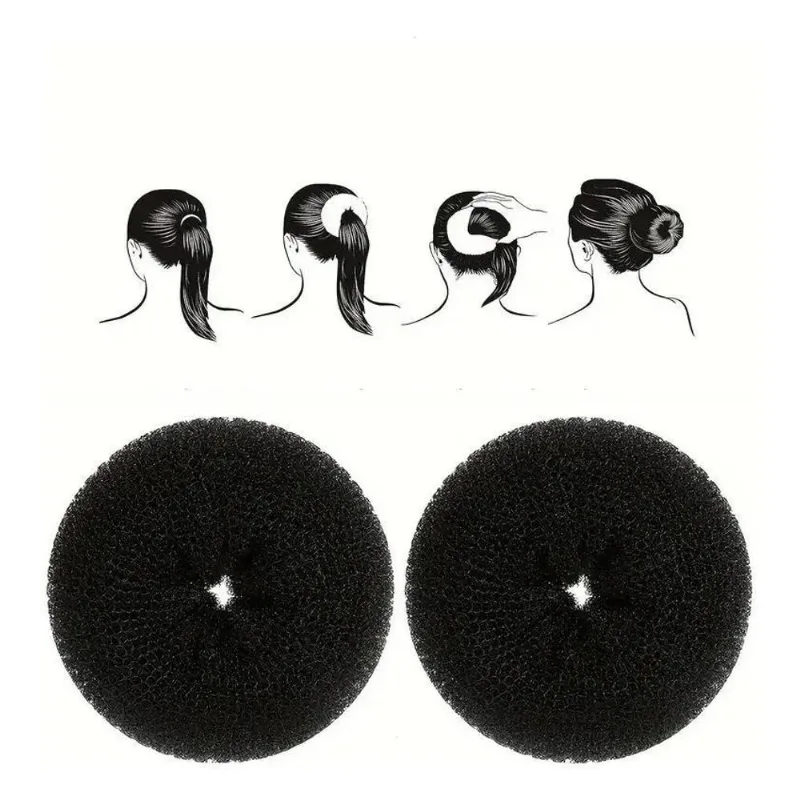 2x 2 Esponja Rosquinha Para Fazer Coque No Cabelo Donuts Hai