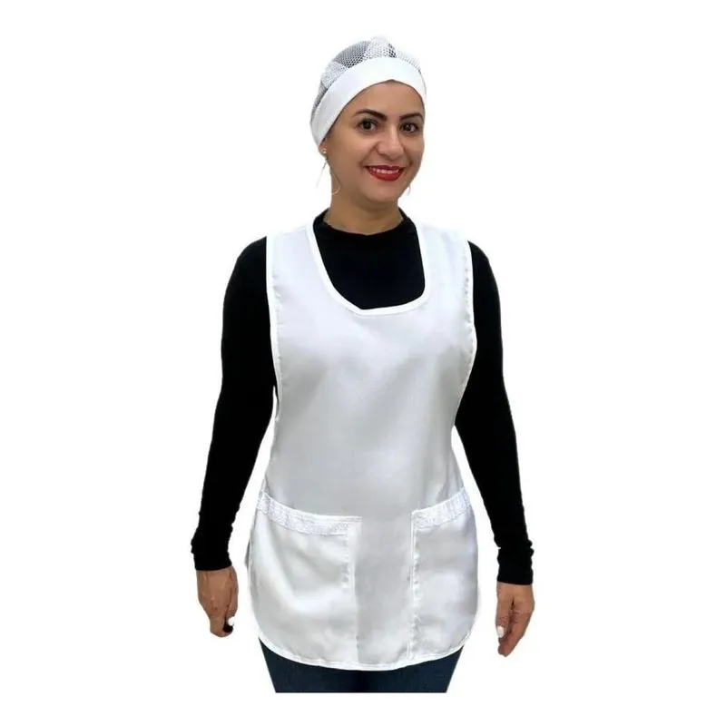 3x Kit Avental E Touca Bares Restaurante Pizzaria Food Truck