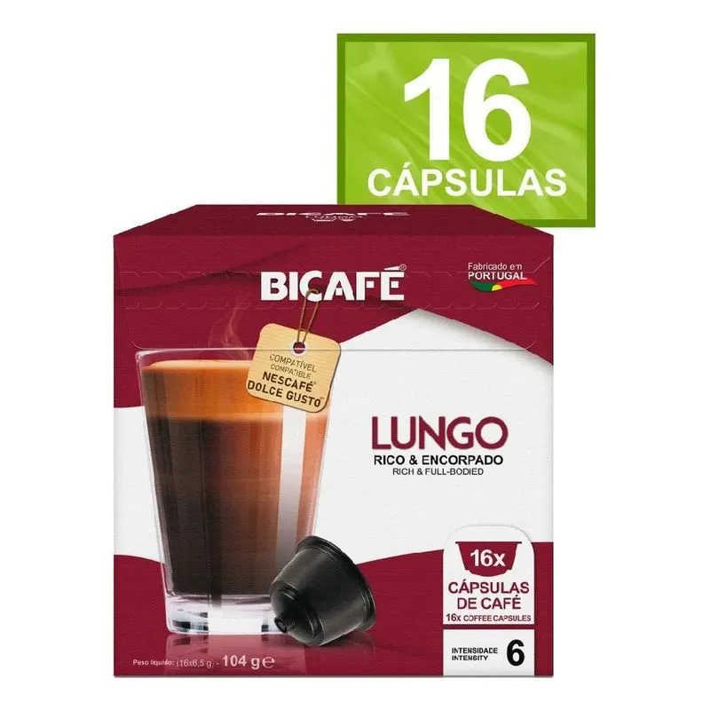 5x Cápsula De Café Lungo Para Máquinas Dolce Gusto