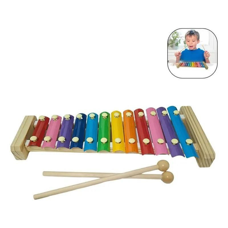 Xilofone Infantil Educativo Escolar Liverpool 12 Notas Cor