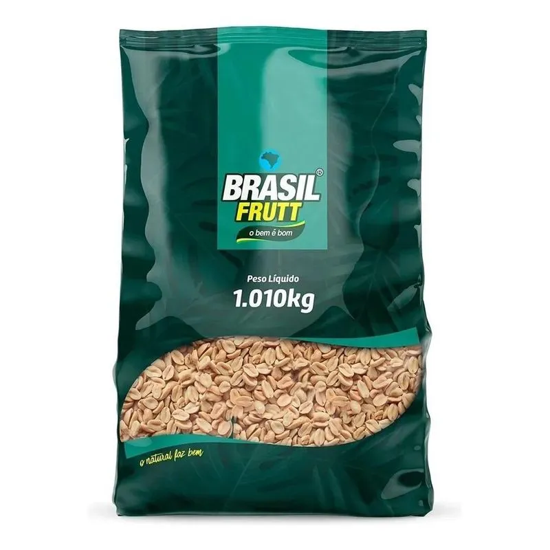 5x Amendoim Sem Pele Torrado E Salgado Brasil Frutt 1,010k