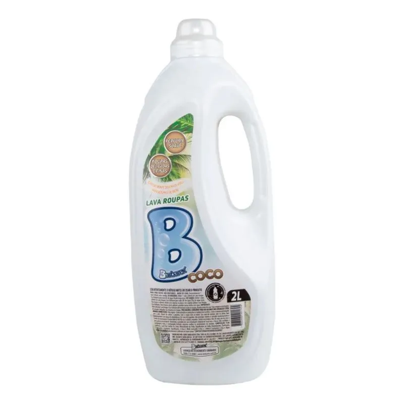 Barbarex Lava Roupa Sabão Liquido Líquido Coco 2 Litros