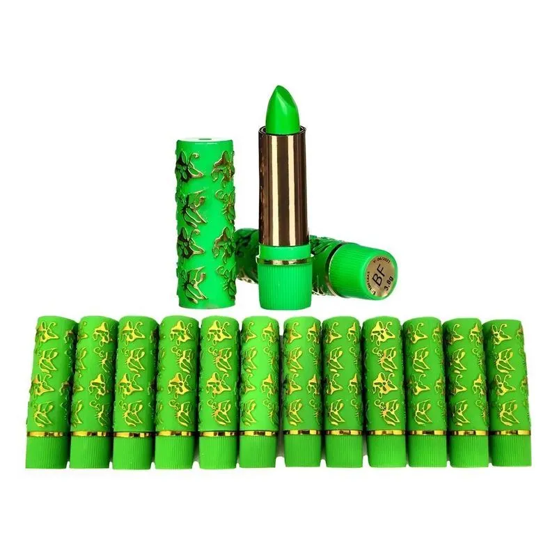 Batom 24h Hidratante Longa Duração - Kit 24 - Cartela Verde