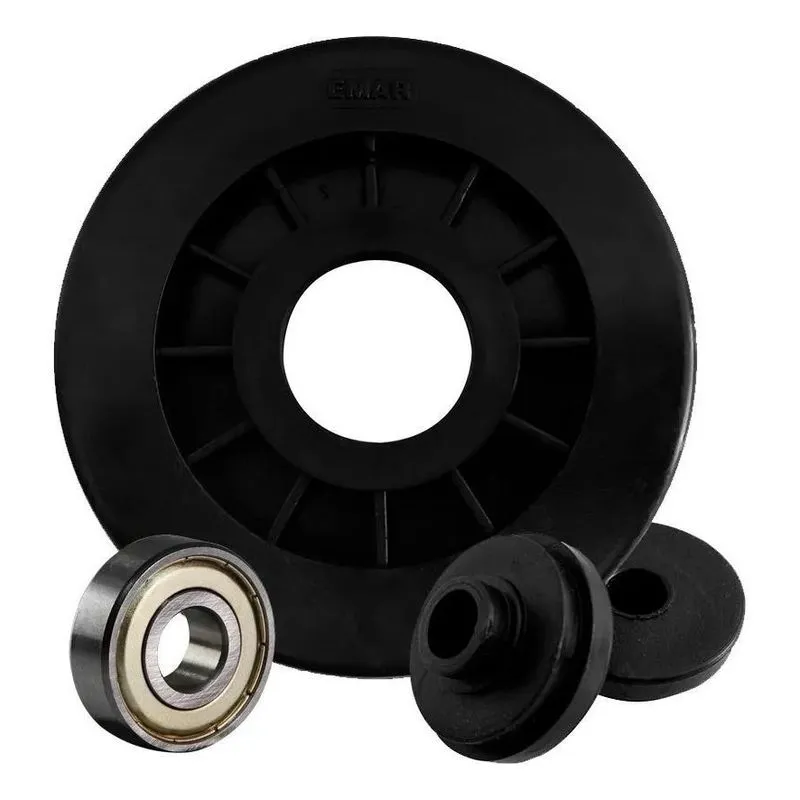 5x Roldana Com Rolamento 90mm Para Aparelhos Academia