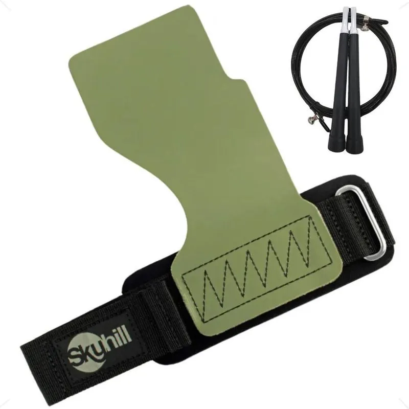 5x Hand Grip Cf Ultra Skyhill Luva Crossfit + Corda Speed C/