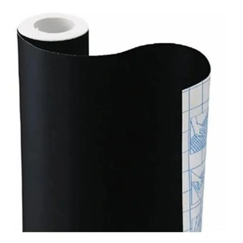 5x Papel Adesivo Contact Adesivo 45cmx2m Preto Fosco Orig. C