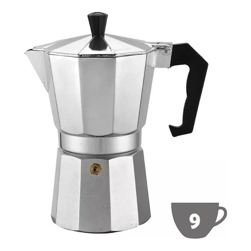 Cafeteira Italiana De Alumínio Alta Qualidade Para 9 Xícaras De Café